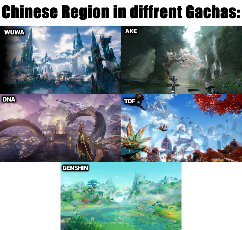 Yengaa17's tweet photo. Genshin shills still acting like Genshin is not the worst-looking big gacha in the market right now.

Even TOF, the game Genshin players constantly shit on, looks much better: https://t.co/h2GSbWNaWv