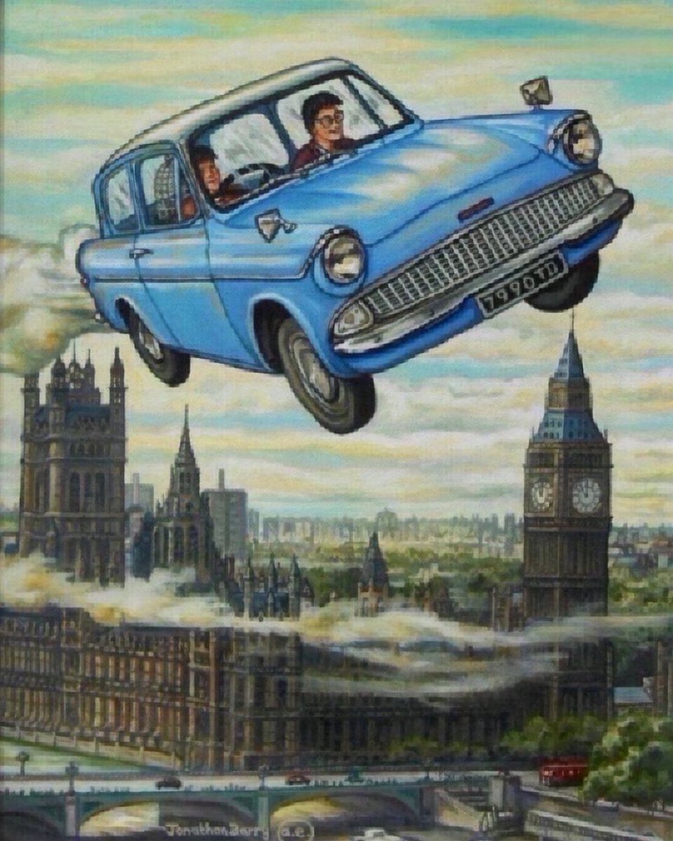 TheDailyHPotter's tweet photo. A flying car 🚙 https://t.co/V6hfo6fV1o