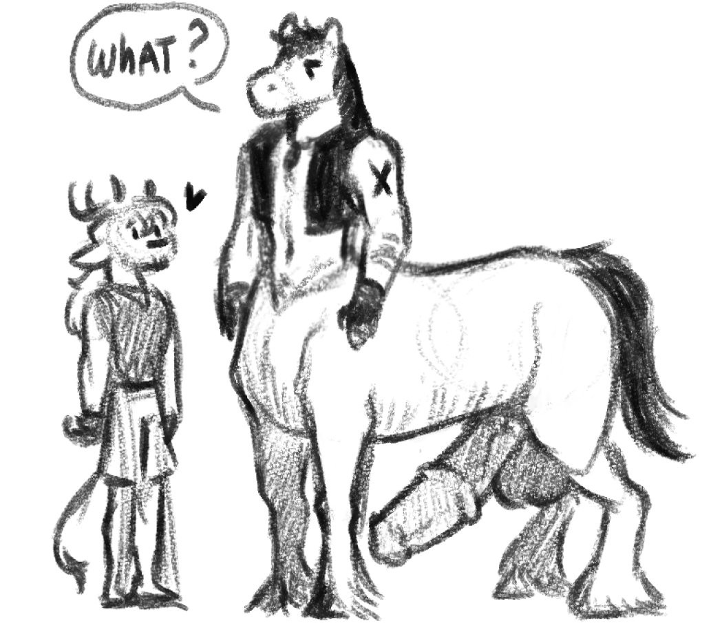 zenthorn1's tweet photo. Gay centaur https://t.co/2EydvdVJz1