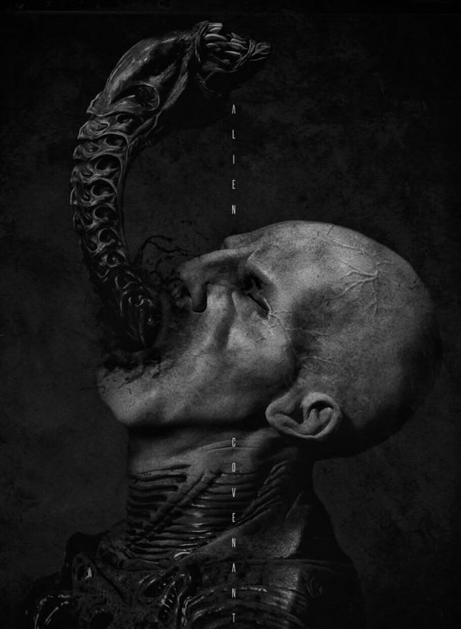 CINEM0RPH's tweet photo. Alien: Covenant 🖤✨️ Art By: Raborlatte https://t.co/qf567rkwGE