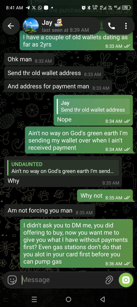 Uundaunted's tweet photo. Before you block that scammer, have some fun first 😂🫠 https://t.co/f2p6OvEHrA