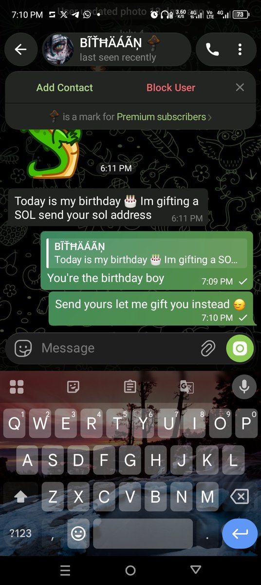Uundaunted's tweet photo. Before you block that scammer, have some fun first 😂🫠 https://t.co/f2p6OvEHrA