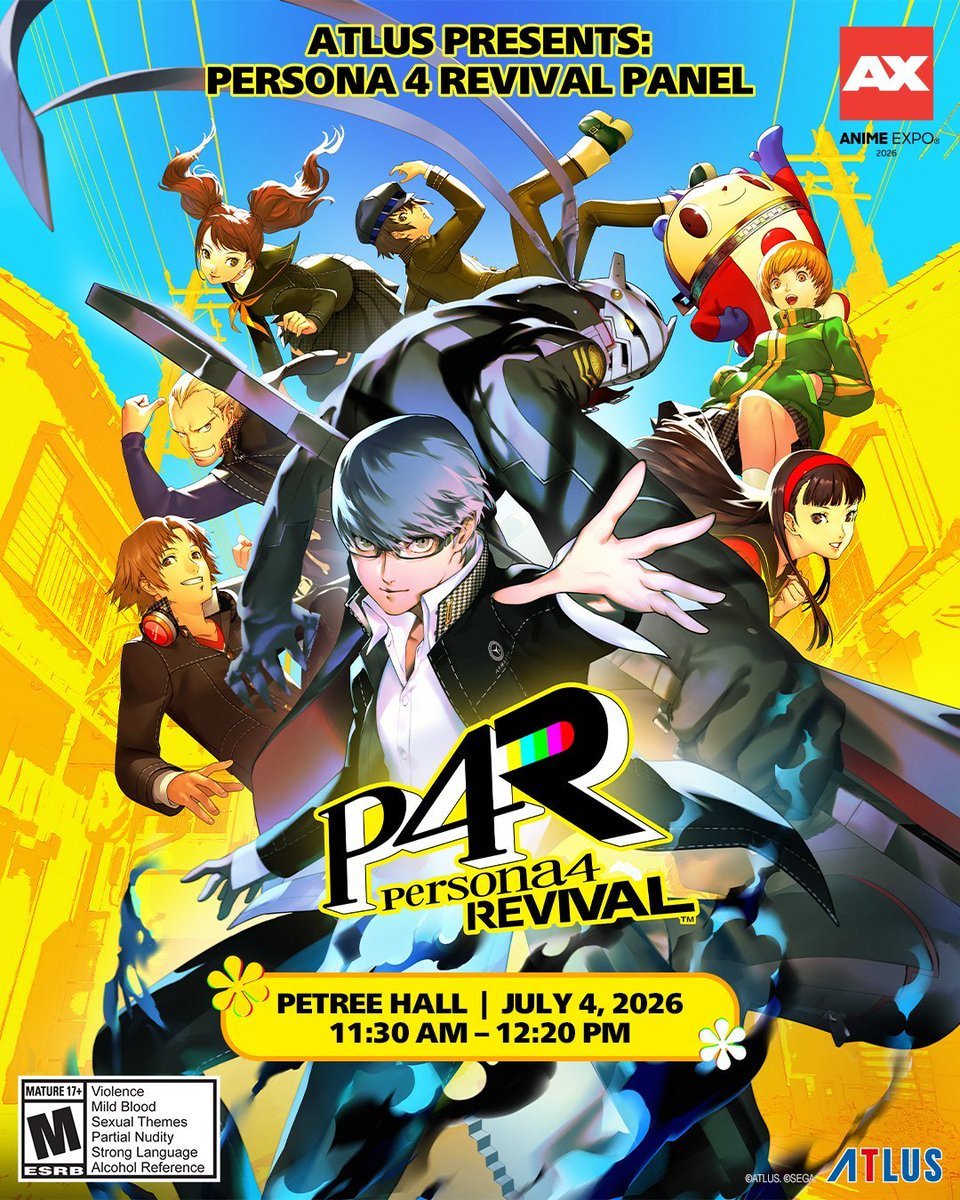 AnimetrendsLA's tweet photo. Studio Mappa estará a cargo de todas las escenas de anime del juego Persona 4 REVIVAL.
#AX2026 https://t.co/Vpx3Ne2zMu