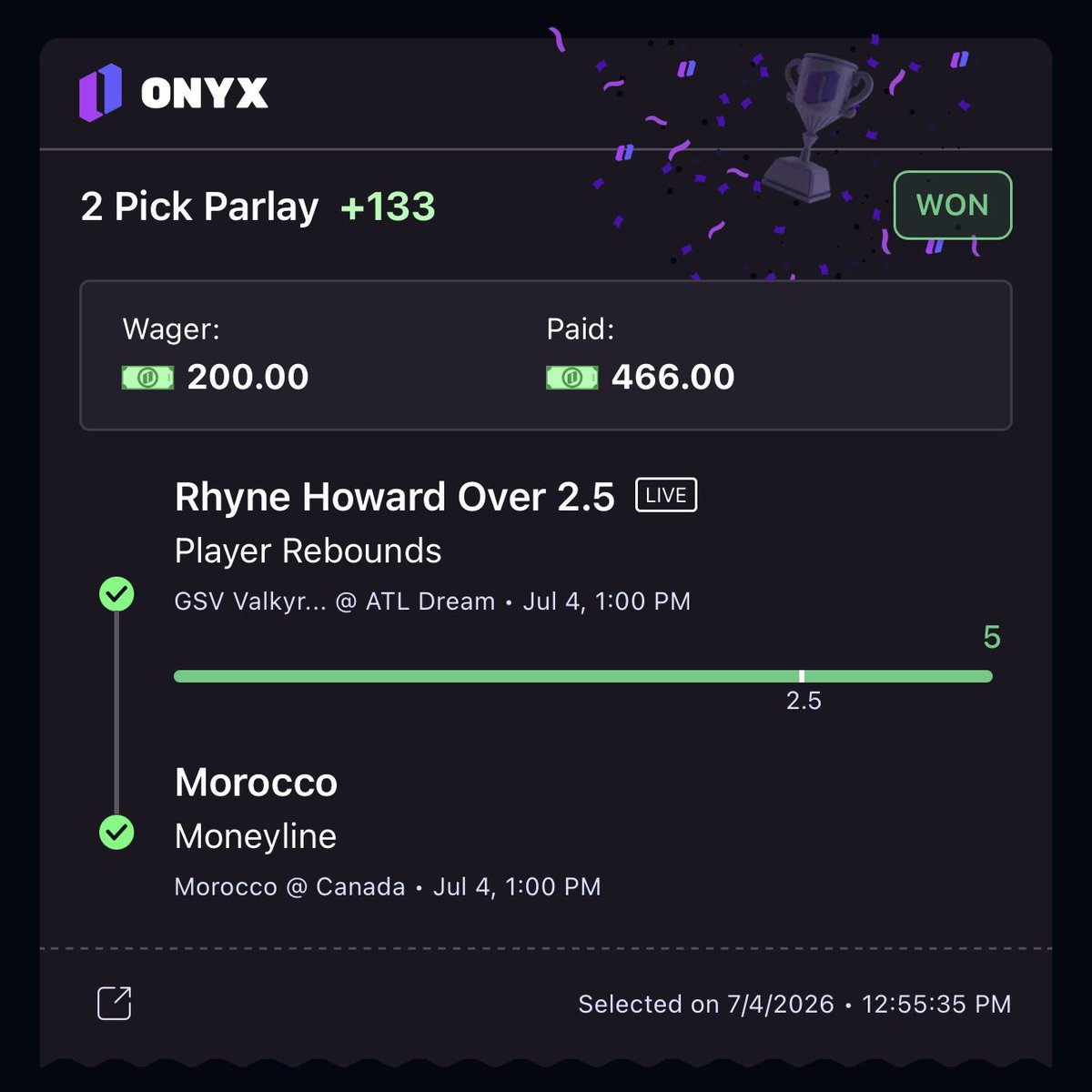 BaneSquad_'s tweet photo. Cash that shit #BaneSquad 

Its a reason why cappers use my picks to help they chalk ass discord seem profitable 🥱 https://t.co/4SAdCJpJPY