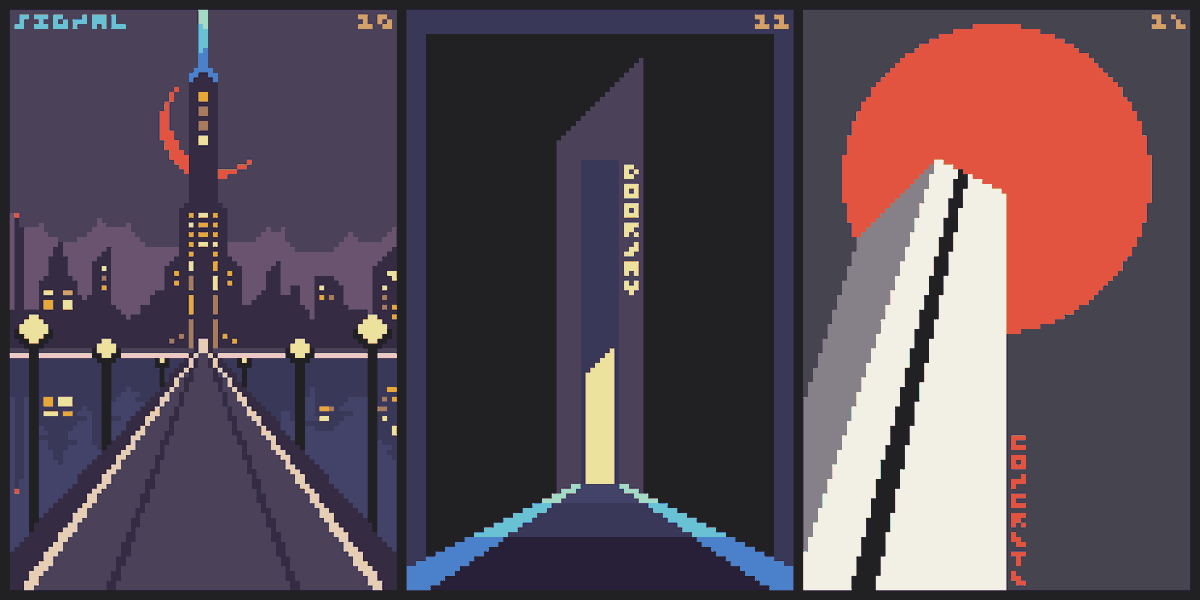 SeeOneGames's tweet photo. Set 04/retro-futurism
#pixelart #pixelartist #cards https://t.co/brgjIkIYON