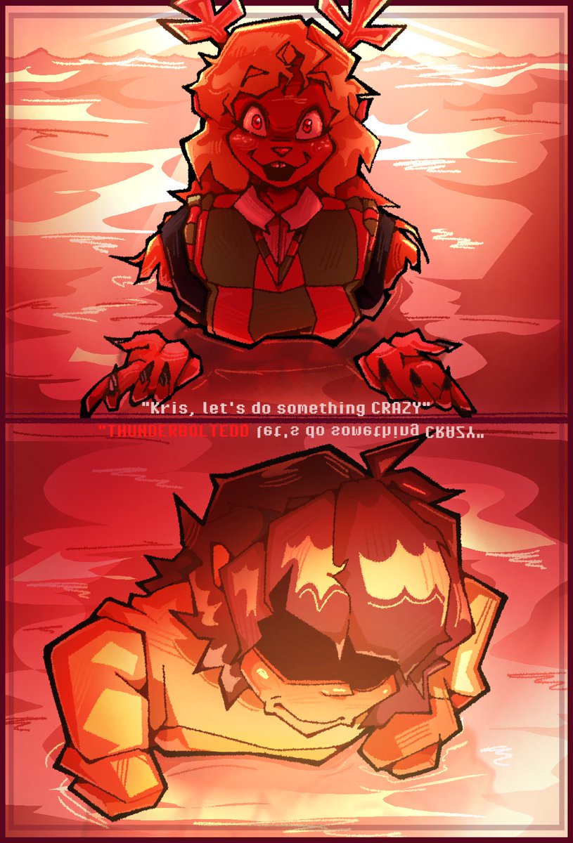 ThunderBoltedd's tweet photo. ik its been done to death but i love chainsaw man so
❄️❄️❄️
#deltarune #deltarunechapter5 #deltarunefanartㅤㅤㅤㅤ https://t.co/5ZaGMYpi43