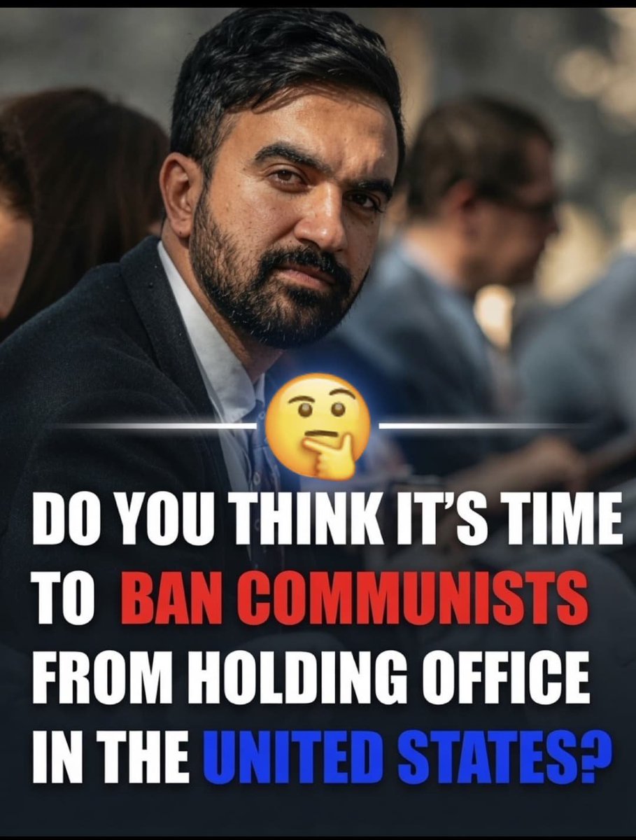 0ivankaTrump1's tweet photo. Opinion Poll

Do you think people who openly advocate for communism should be prohibited from holding elected office in the United States?

A. YES
B. NO https://t.co/iMPUeWWhG9