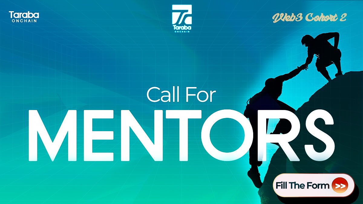 tarabaonchain's tweet photo. CALL FOR WEB3 MENTORS!!🚨

Do you trust your knowledge in any area of Web3?
Can you impart it to others?

We've got something for you!

In preparation for our upcoming cohort, we are accepting mentor applications.

Tag someone who needs to see this.
Form link is in the comments. https://t.co/h5aPbhfuZK