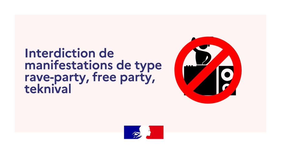 Prefet87's tweet photo. #Sécurité | 🎛️ Interdiction par arrêté préfectoral en #HauteVienne jusqu'au lundi 6 juillet :
❌des rassemblements festifs à caractère musical de type #FreeParty, #RaveParty ou #Teknival
❌ de la circulation des véhicules transportant du matériel de sonorisation à destination de ces rassemblements
👮 Les forces de sécurité sont pleinement mobilisées : organisateurs et participants risquent des contraventions conséquentes et la saisie immédiate des matériels.
#TranquilitéPublique #SécuritéDuQuotidien