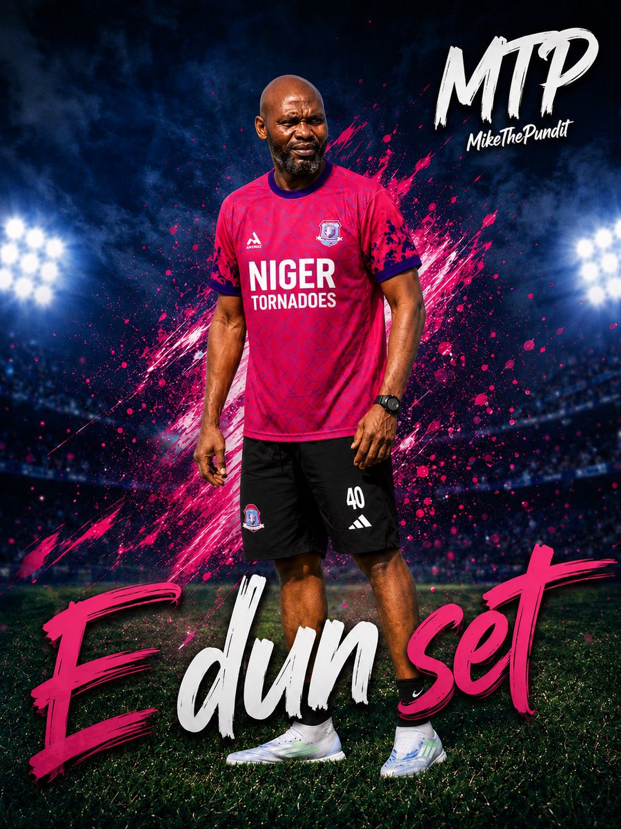 Mike_ThePundit's tweet photo. 🚨OFFICIAL: Former Super Eagles goalkeeper coach, Olatunji Abideen Baruwa to Niger Tornadoes

“E dun set” and confirmed ✅ 

He will work alongside Bello Mohammed, who has been appointed as the Second Goalkeeper Coach.

#NPFLTransferWithMike https://t.co/TcdCP3i3gF