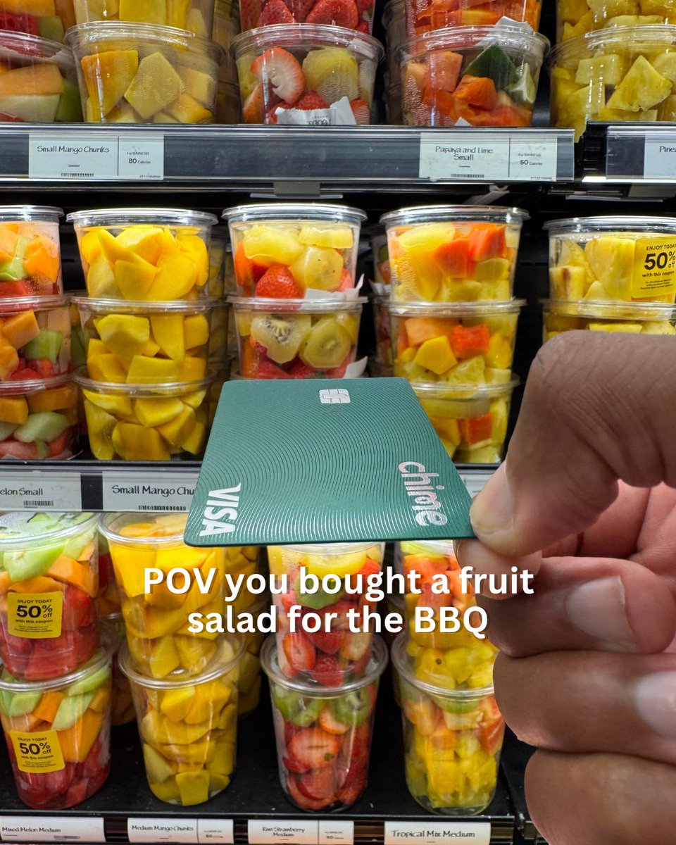 Chime's tweet photo. Normalize thanking the person who brought the fruit salad. https://t.co/gcOxVhva6N