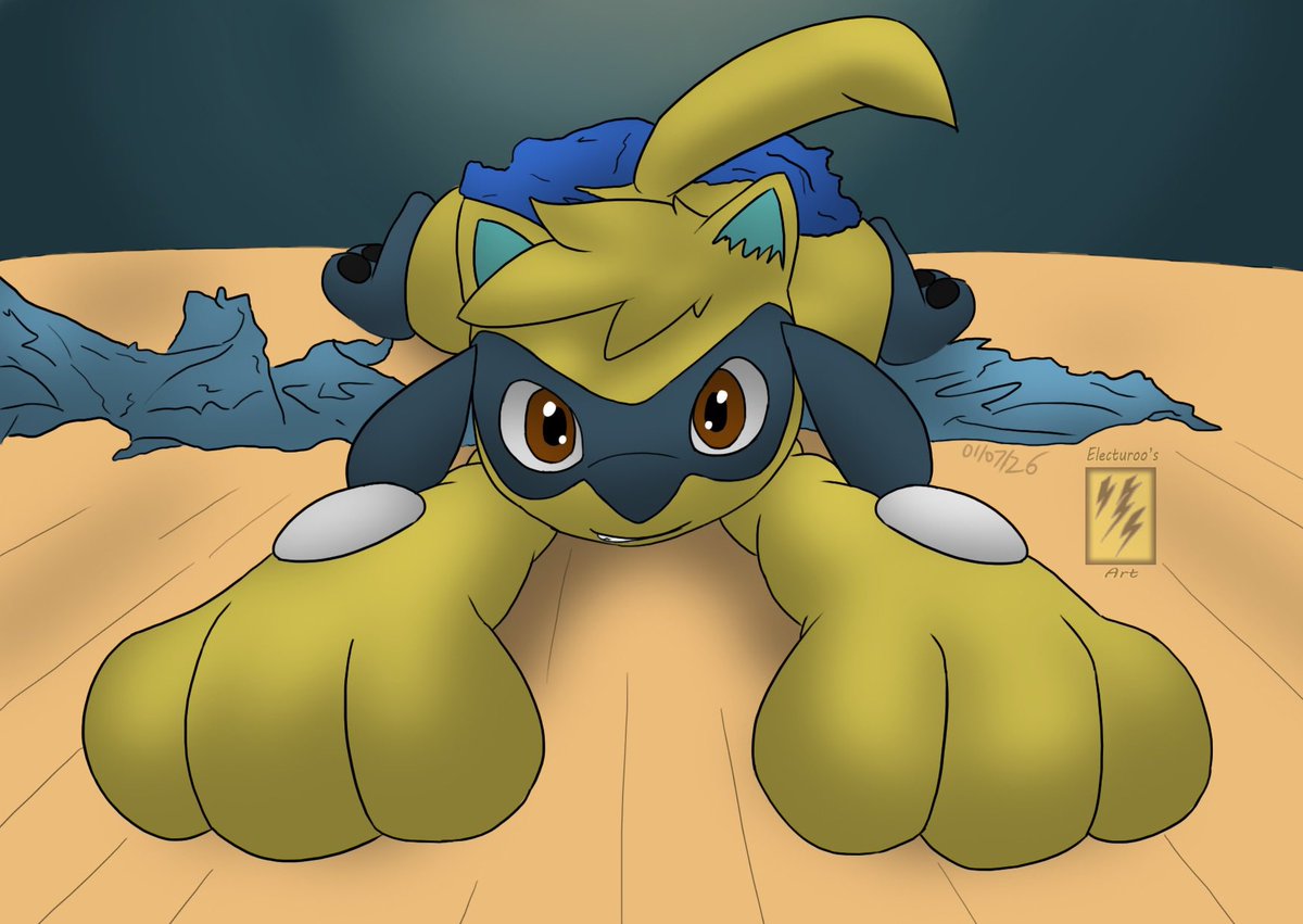 Electuroo's tweet photo. Chris turn Riolu wants a hug! Give him a hug!

2 out of 3 Riolu day drawings 

#tfeveryday #rioluday @CrizBN https://t.co/tcdOlqjUda