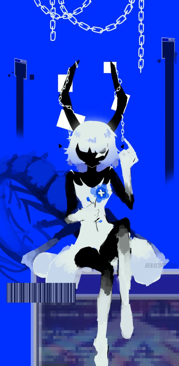 benjicoffeebug's tweet photo. game poster art i made!! 
#originalcharacter #digitalart #characterdesign https://t.co/78XvE74p4I
