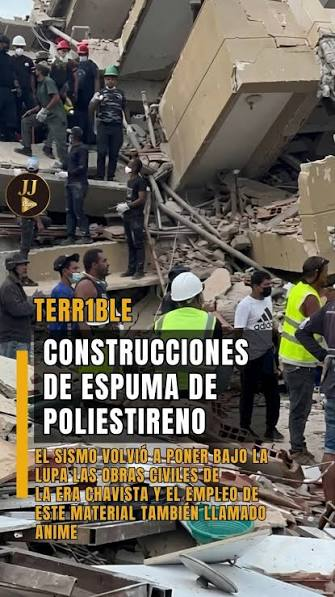 malamonzu's tweet photo. @DIFUNDELOYA "LOS RESCATISTAS HABLAN Y CONDENAN"

Los expertos que están en contacto con la realidad de los inmuebles destruídos, están dando su veredicto: MATERIAL DE CONSTRUCCIÓN PÉSIMO.

Un informe DEMOLEDOR para el chavismo que construyó edificios de ANIME (espuma de poliestireno). https://t.co/TQma16A9cr