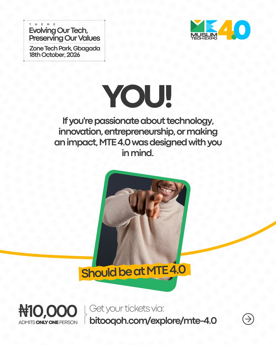 Muslimtechexpo's tweet photo. 🔗 https://t.co/q6P7XoQAxN

 See yourself in any of these? Your ticket is waiting ✨ https://t.co/g3s0GwMffP