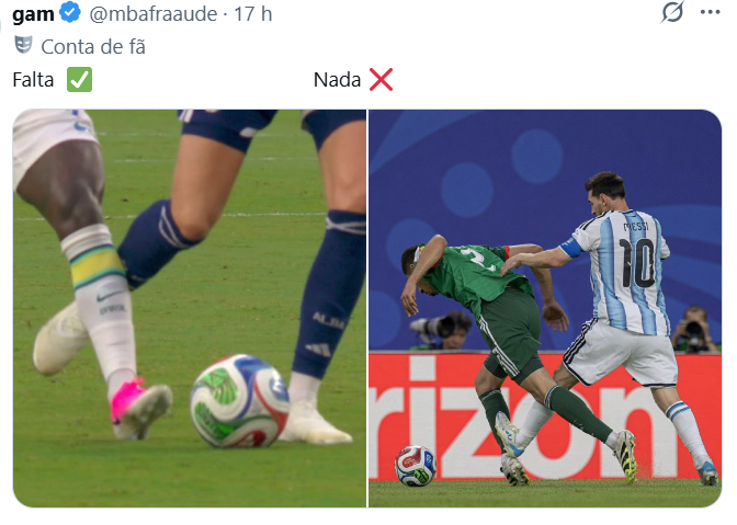 FELIXZENI's tweet photo. @Polemista Todos os jogos da Argentina os juises favorecem eles. Coitados dos adversarios dos hermanos. https://t.co/2RGkMRLpTM
