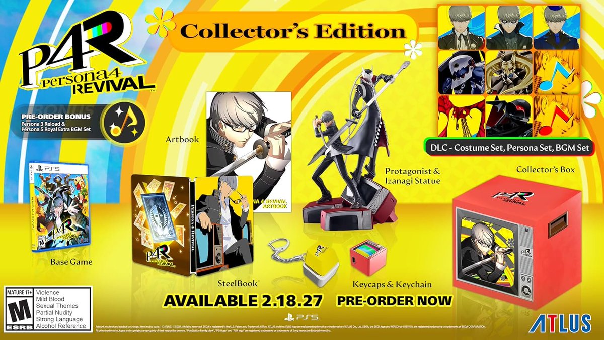 ScrambledFaz's tweet photo. Persona 4 Revival - Collector editions still in stock for pre-order on Amazon

PS5 https://t.co/5iilx7w3fl
PC https://t.co/Z1yTf8YWrc
Xbox https://t.co/Q8RDjHHUzS
#ad https://t.co/2qlmMJ6kIM