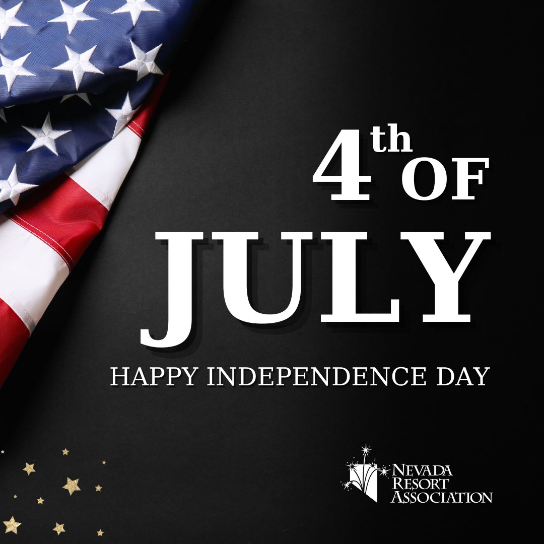 NevadaResorts's tweet photo. Happy Independence Day! 🇺🇸

As America celebrates the 250th anniversary of the Declaration of Independence, we honor the ideals of freedom, opportunity and unity that continue to inspire our nation.

Wishing everyone a safe and happy Fourth of July! #America250 #FourthOfJuly https://t.co/cbm3iRA0PN