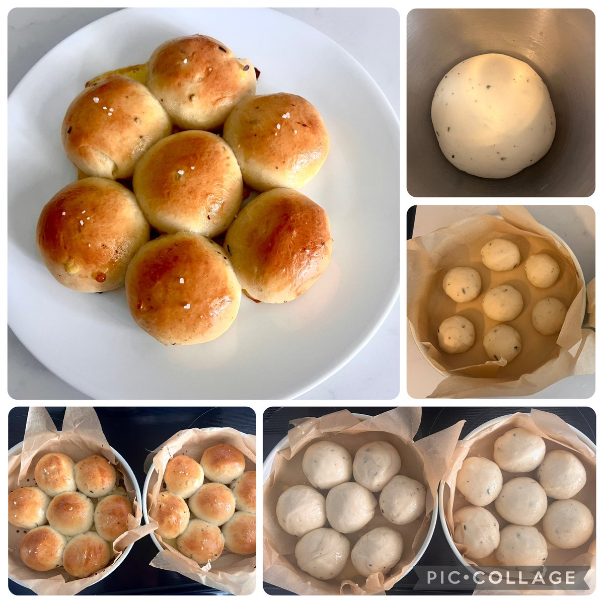 Jocelyn62509's tweet photo. Chef Claire Smyth’s Parker House Rolls from #WithLoveByMeghan season 2. My house smells so good. 😋 #MeghanSussex https://t.co/Ph5Cwfkkkj