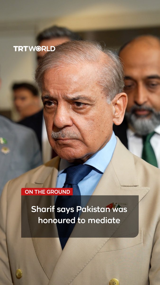 Pakistani Prime Minister Shehbaz Sharif told TRT World that Islamabad was honoured to mediate between the United States and Iran.
