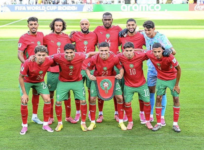 FakherAlhamada3's tweet photo. تهنئة من القلب للأشقاء في المملكة المغربية بمناسبة فوز المنتخب المغربي بكرة القدم ⚽️🏆🇲🇦
#العراق
#المغرب https://t.co/yhXZVXEF1H