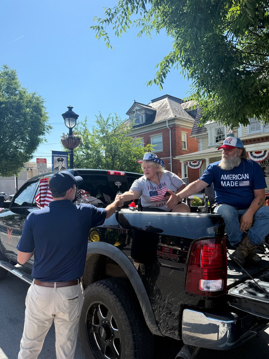 RepBresnahan's tweet photo. Great to join everyone this morning at the Stroudsburg Fourth of July Parade!

Wishing everyone across Pennsylvania’s Eighth District a safe and happy Independence Day. 🇺🇸 https://t.co/xCem1iPiy8