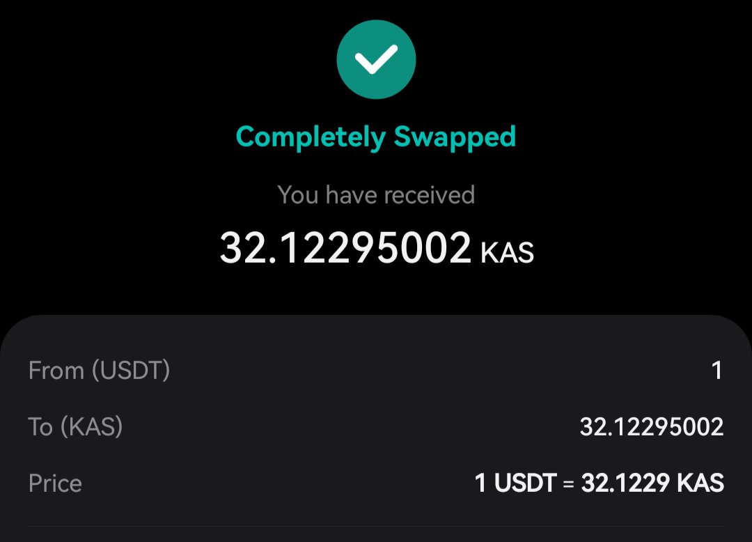 Sk21451's tweet photo. Day#852 of Buying 1$ worth of $kas per day until #kaspacurrency reaches 1$
#Day852 #Kaspa #Kas $kas https://t.co/JHRSf6rApy