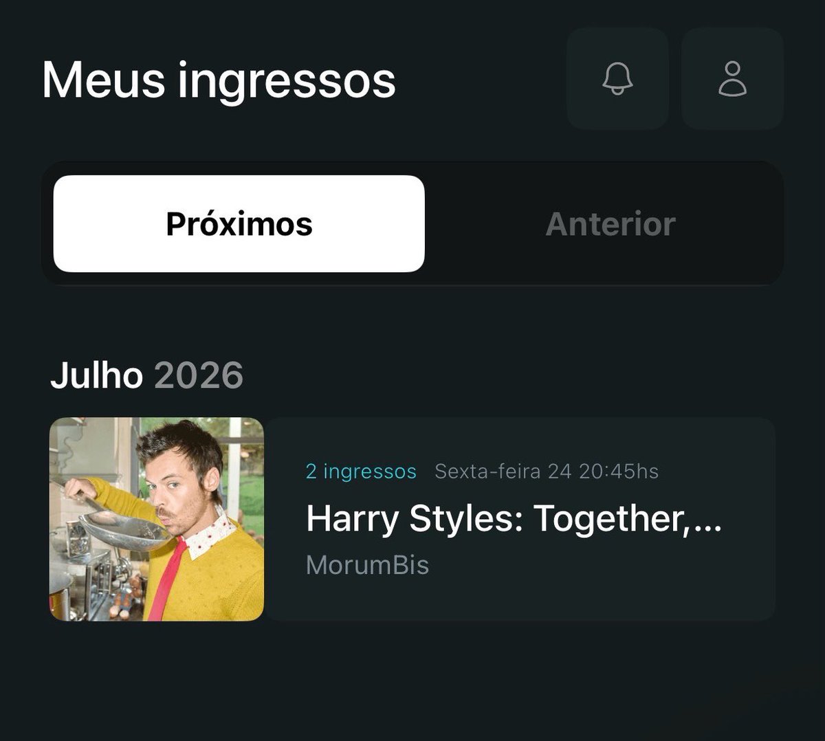 wallouiiis's tweet photo. VENDO UM INGRESSO SHOW HARRY STYLES!!!!! dia 24/07, meia estudante, PISTA!!! https://t.co/nJOHeDnXcR