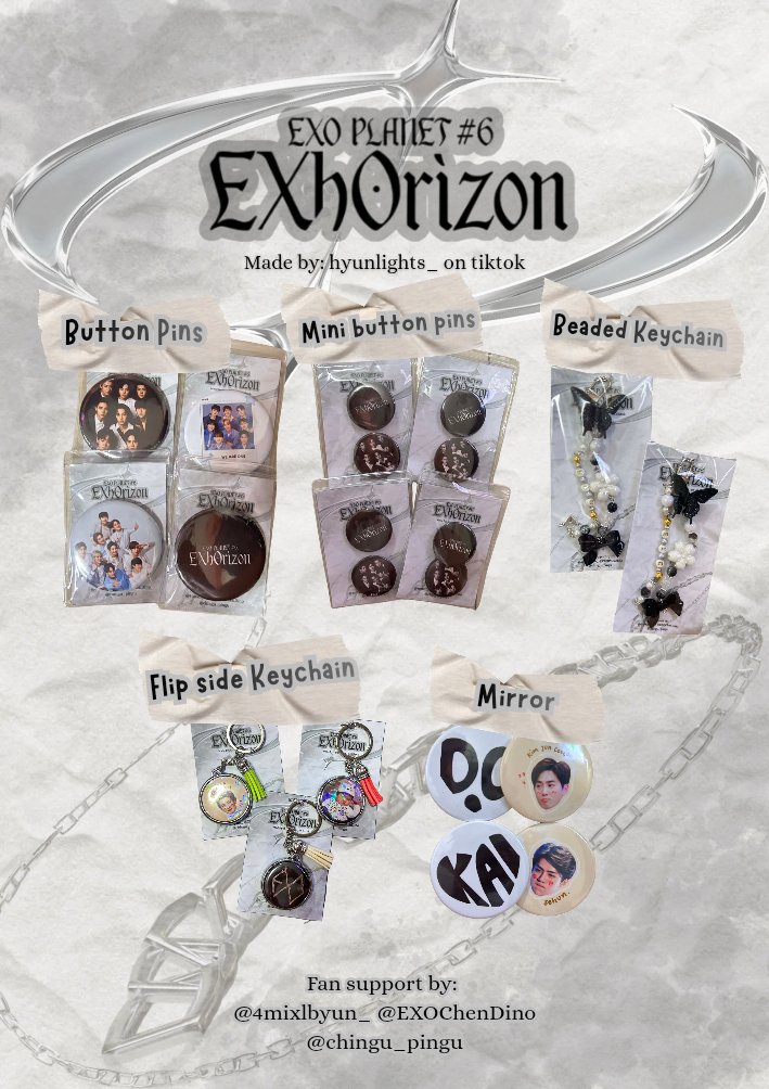 4mixlbyun_'s tweet photo. ⋆₊𖥔 EXhOrizon in Manila ! ۪ ׄ໑୧ ׅ𖥔ׄ
𐙚⋆Freebies DAY 2 - Keychains, button pins, and mirrors｡⋆♡ 
by: @4mixlbyun_ , @chingu_pingu , and @EXOChenDino  (+my mowm)

-show rt and like this post
-strictly 1:1 
Location: TBA 

See youu🤍✨️
#EXhOrizonInManila #EXO #EXhOrizon https://t.co/lR762vIzqR