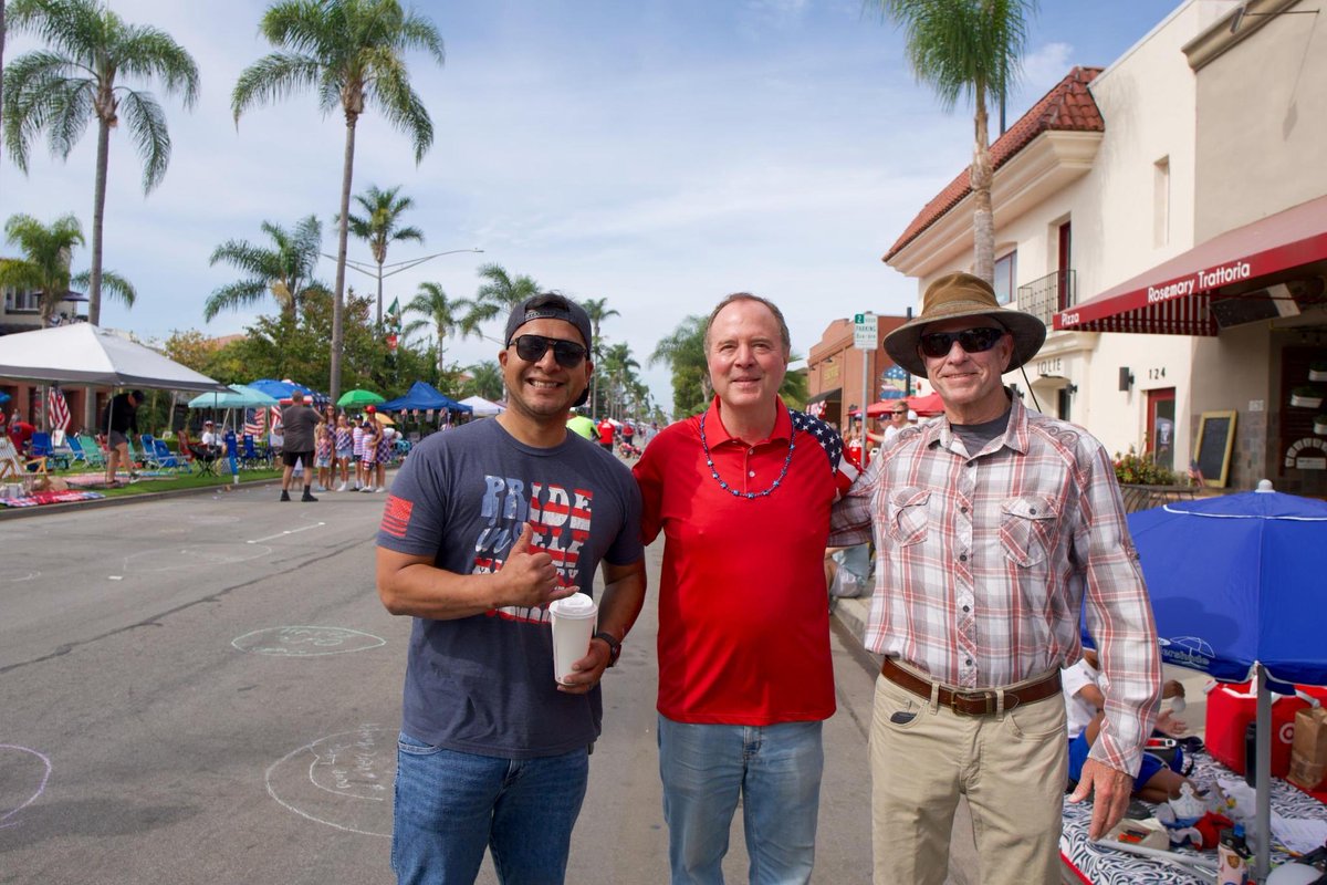 SenAdamSchiff's tweet photo. Happy Independence Day! 

As we celebrate our nation’s 250th birthday, we must continue fighting for the rights and freedoms of all Americans. 

Our nation was formed from an improbable experiment, rooted in an unproven idea that the people could govern themselves. https://t.co/OqUY2EOGns