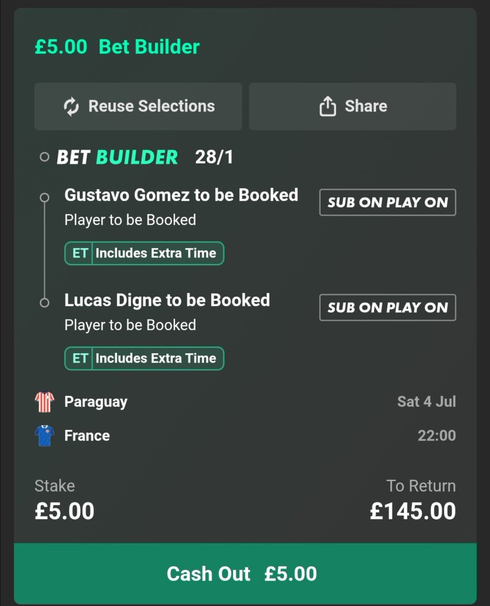 BerchBets's tweet photo. 🇵🇾 Paraguay vs France 🇫🇷

I know we have won recently but remember to watch your stakes don't put on more than you can afford 👍

Good Luck 🍀 https://t.co/1QR6Bb8ofW