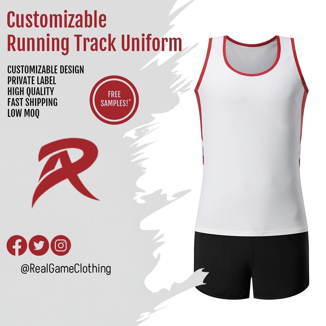 RealGameClothi1's tweet photo. 🏃‍♂️ Customizable Running Track Uniforms Manufacturers – Premium Athletic Performance Wear 

#RunningUniformManufacturer #TrackUniforms #AthleticWear #SportswearManufacturer #RealGameClothing https://t.co/epreWmPh7o