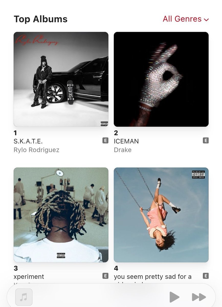 LILJEFF400's tweet photo. Rylo Rodriguez new album S.K.A.TE. now No.1 all  genres US apple music  🛹🛹 album on fire 🔥 https://t.co/tCM2yVXYO7