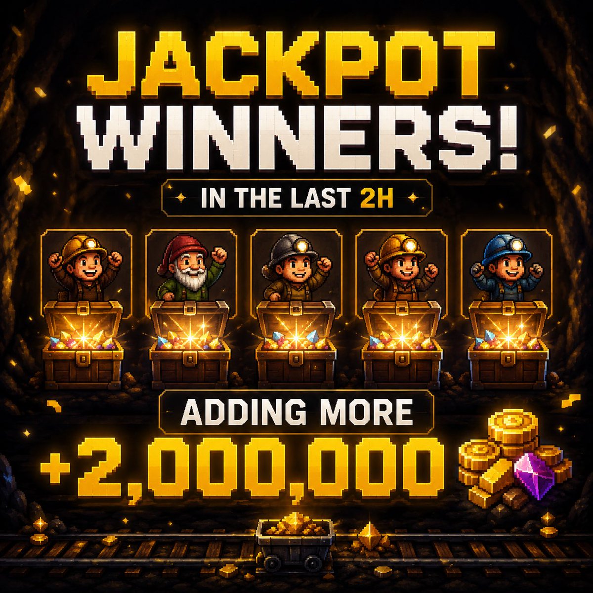 Extractionweb3's tweet photo. 🚨 The jackpot has been refilled with another 2,000,000 $EXT after so many players won in the last few hours! 💰🔥

If you're still not playing, you've already missed plenty of opportunities.

🎮 Play: https://t.co/5kpDjQbXlG

💬 Discord: https://t.co/rSewzS0DCP

#web3 #GameFi https://t.co/BCAbMBZmSj