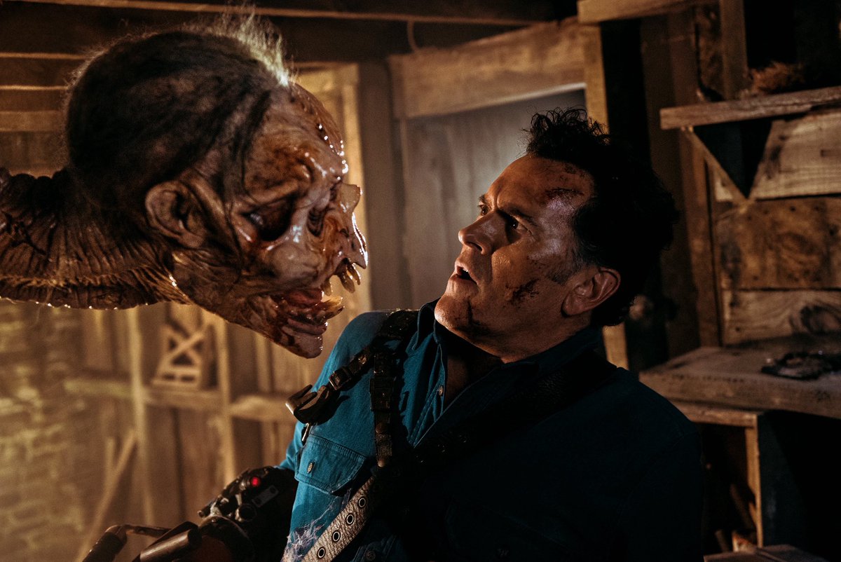 evildeadburn's tweet photo. ASH VS EVIL DEAD is seriously one of the greatest horror legacy sequels https://t.co/cLeBgTo9eK