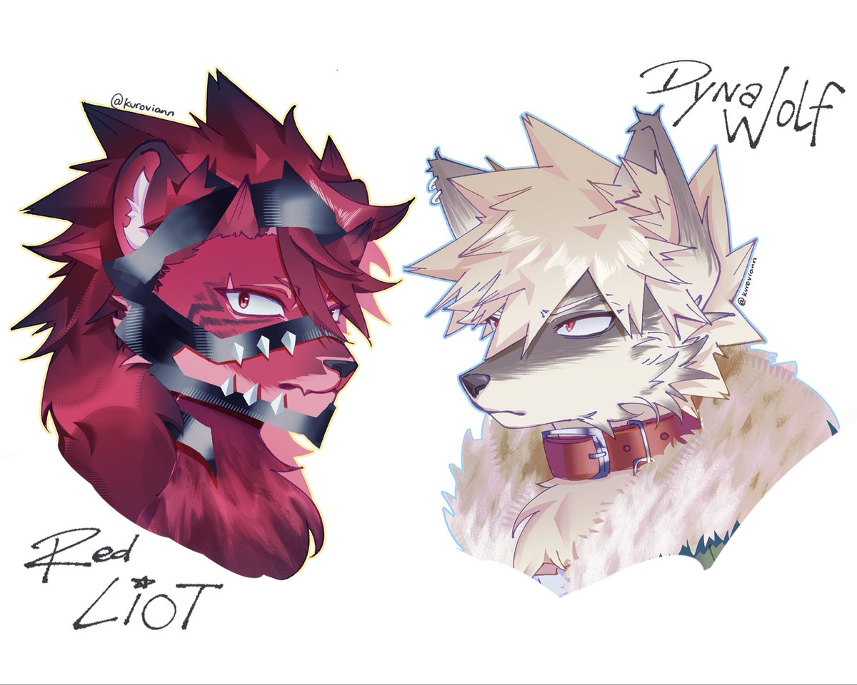 kuroviann's tweet photo. kiribaku as furries 🦁🐺
honestly I can’t decide between dragon kiri and dog kiri… so I might draw him as both later

#krbk https://t.co/z2k9ffiA6g