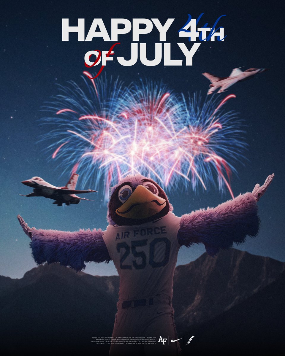 AF_Wrestle's tweet photo. 250 years of FREEDOM 🇺🇸⚡️
Celebrating Independence Day and grateful for the service of those past, present, and future defending our nation!
#FlyFightWin
#DoHardThings
#AirForceWrestling https://t.co/pLTZuXoPXb