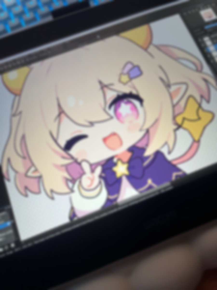 akitasekai's tweet photo. sneak peek of Hoshi! Asterune's mascot ✨ still a wip~ #oc #rkgk #wip #originalcharacter #digitalart (•˕ •マ.ᐟ https://t.co/UkYXZUWCJB