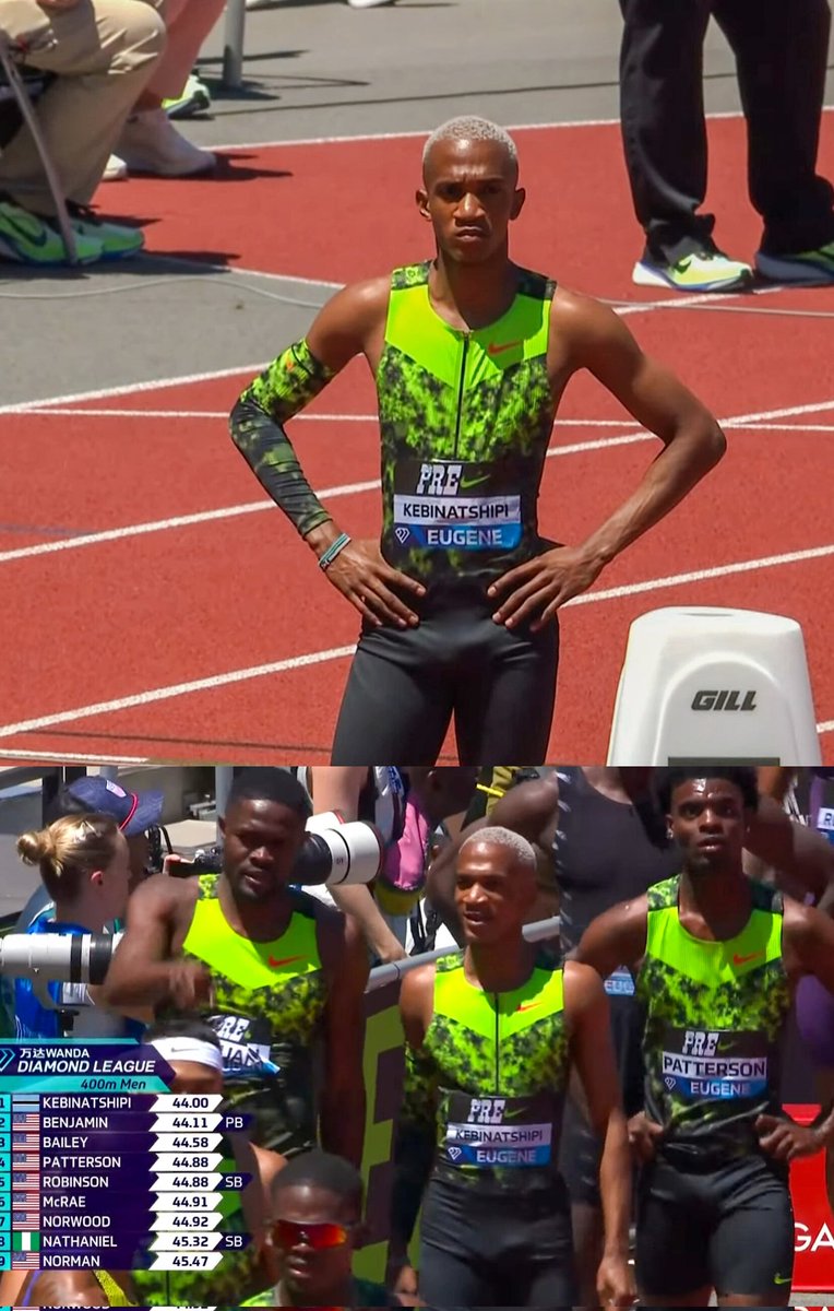TrackGazette's tweet photo. Collen Kebinatshipi 🇧🇼 wins a very competitive men's 400m at the Prefontaine Classic in 44.00s!

Rai Benjamin 🇺🇸 who was running out of lane 8 finished 2nd in a PB of 44.11s. https://t.co/96sb1UlTxI