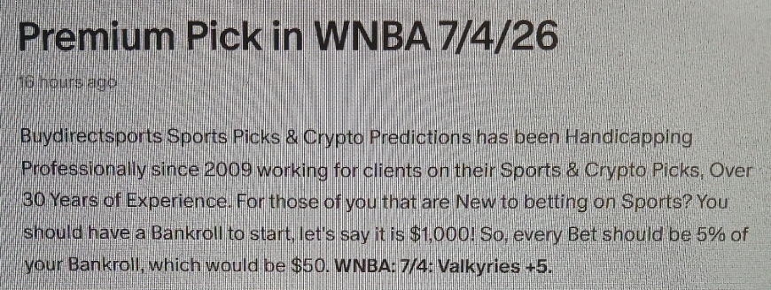 Buydirectsports's tweet photo. Another 1-0 day in #WNBA #CashIt Sent to Clients Yesterday! You Know we got the #Receipts👇 #X #GamblingX #CryptoX #SportsBetting #SportsGambling #TimeStamped #Proof #Documented 100% #Transparent Join:👉https://t.co/T3gNCZ54Sd https://t.co/xVr8WNzYhp