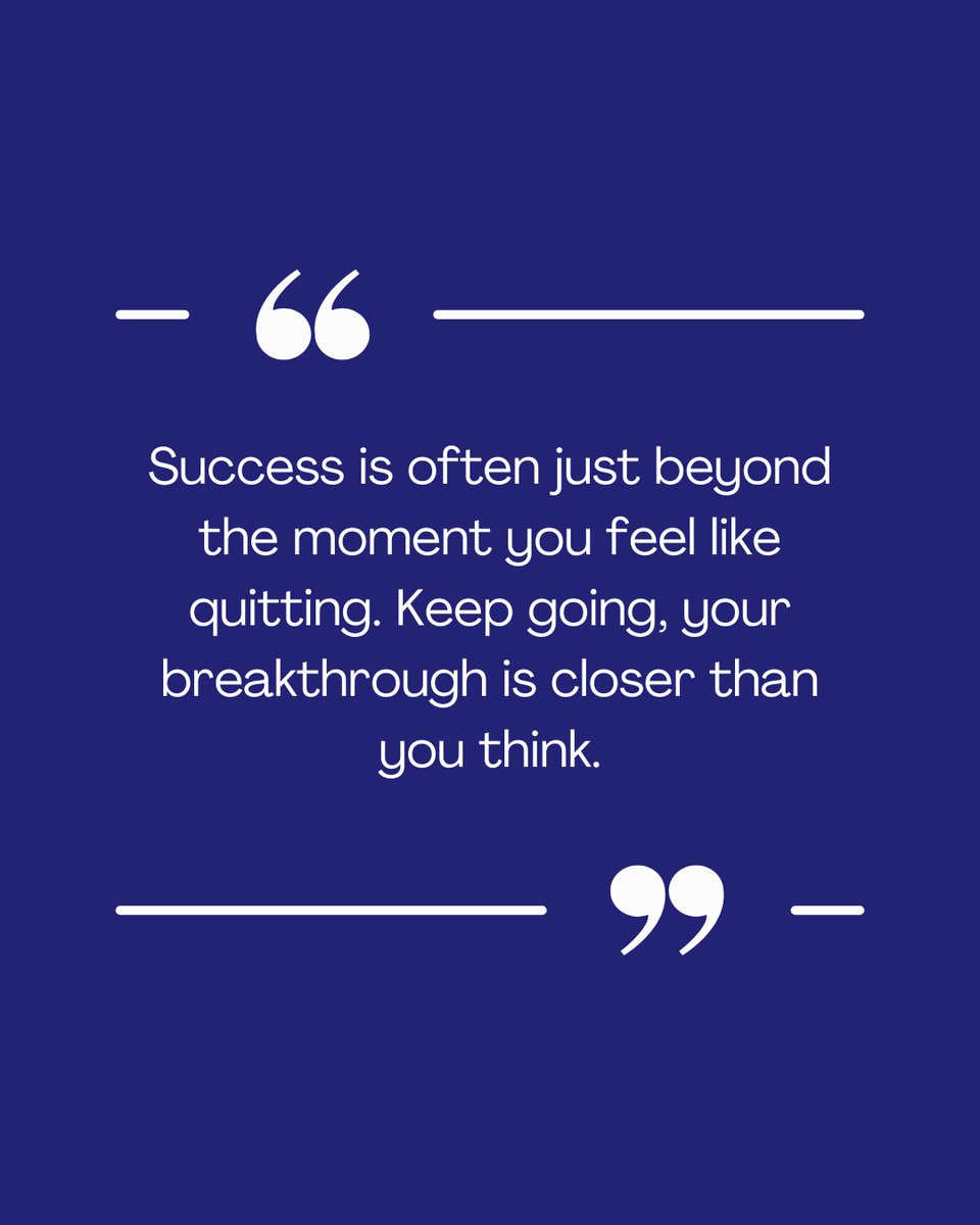 MalcolmDillard1's tweet photo. The moment you want to give up might be the turning point. Don’t stop now, your breakthrough could be one step away. https://t.co/qZt1mI6UuP
