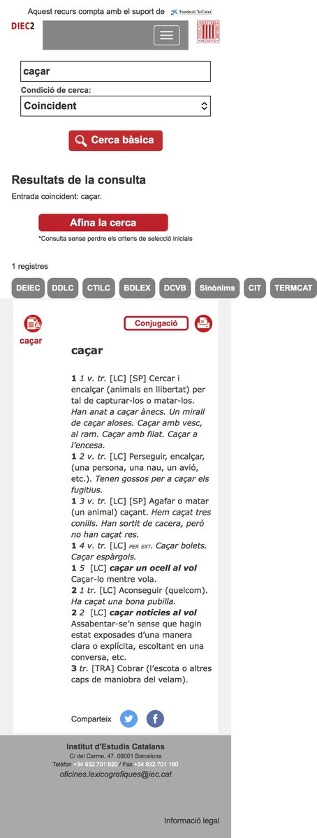 edp's tweet photo. No m’agraden aquests tipus de discusions, quan és fàcil fer consulta al Diccionari de la llengua catalana de l'Institut d'Estudis Catalans … mira concretament l’accepció 4, que avui hauràs après dues coses noves, lo de caçar bolets i a no tenir tanta supèrbia, bona nit! https://t.co/VkUW0tnR64