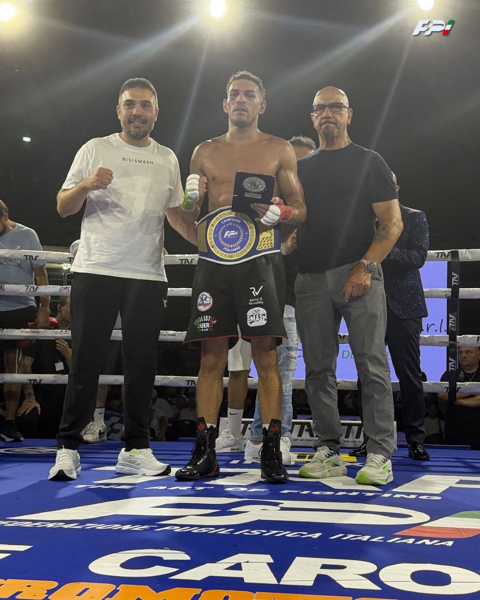 FPIBoxe's tweet photo. ๐ฅ๐ฎ๐นRoma Boxing Night
๐ฅ FPI - TAF - De Carolis Promotion
๐๏ธ Pala Tiziano Roma, 4/7/2026
๐ฅTitolo Italiano Medi
๐ฅ๐ Giovanni Rossetti Campione
๐ฅ Vittoria ai punti vs Francesco Faraoni (96-94; 97-93; 97-93)
#Itaboxing #Boxe #Boxeo #Pugilato #Boxing https://t.co/49WT70Ncid