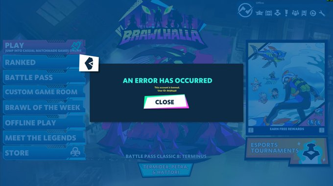Corafgc's tweet photo. We're respectfully asking the @Brawlhalla team to review the ban issued to Pauleira. https://t.co/r6urHoYOtm