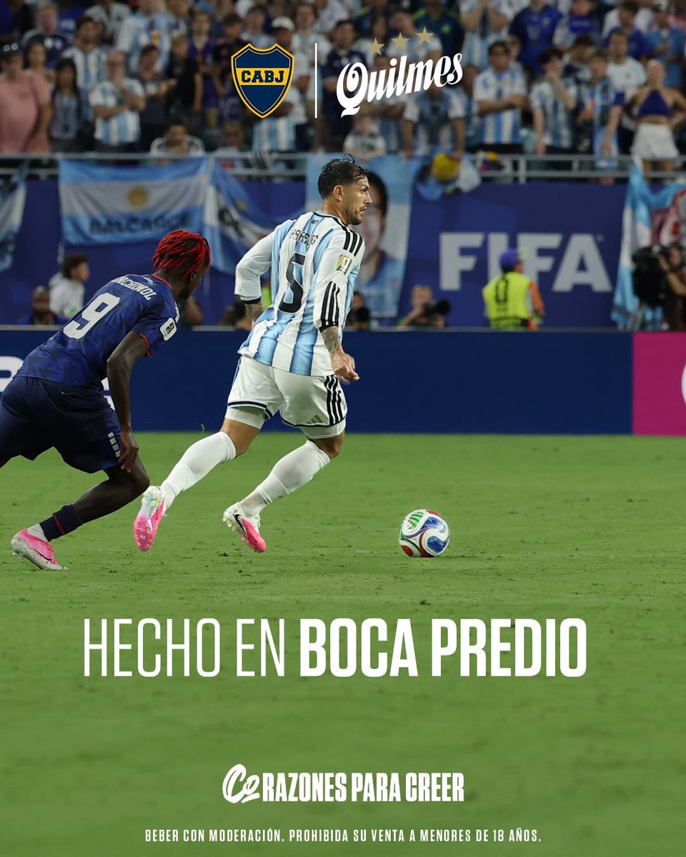 Quilmes_Cerveza's tweet photo. A lo @BocaJrsOficial 👊🏻💙 https://t.co/GJUfOFOc7U