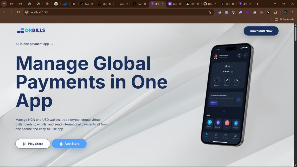 dev_rhema's tweet photo. @Drbills2026 Hello DrBills, I built a landing page website for DrBills Exchange, please check it out and let me know what you think

https://t.co/TJZBjMR1fx https://t.co/Qy6clr1qyl