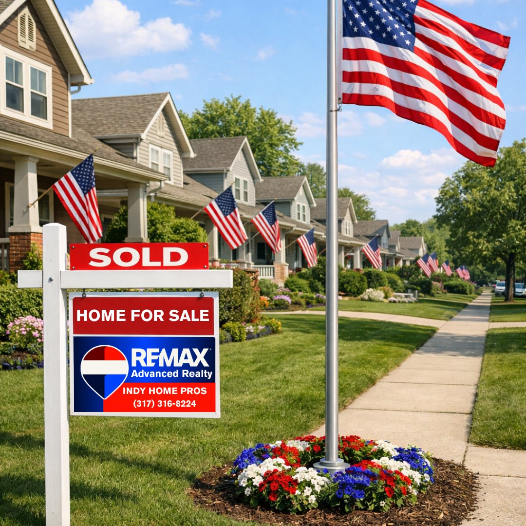 IndyHomePros's tweet photo. Happy Flag Day from RE/MAX Advanced Realty 🇺🇸, where serving Indiana homeowners is our proudest tradition.

#FlagDay #ProudToServe #IndianaHomes #REMAXAdvancedRealty #IndyHomePros #CommunityPride #AmericanDream #IndianaLiving https://t.co/cnpGavnqr2