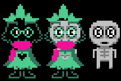 YA3_RusMashup's tweet photo. @cryofantasia That sounds and looks ridiculous, but I think that Ralsei is Gaster follower.
GF1 looks like Vessel, not for human, but for monster. Default skin for creating someone, and it became Ralsei. He knows the prophecy, and quite possible he knows that Deltarune world is an experiment. https://t.co/YgSfs7hpmN