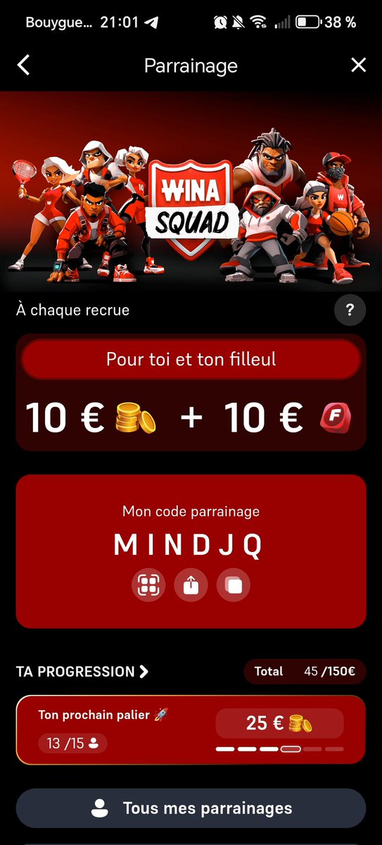 melfouconnier's tweet photo. Parrainage Winamax 
Rejoins-moi sur Winamax et profite d'un bonus dès ton inscription 🤑
https://t.co/V3TTeBhUtY https://t.co/RcA8KiREP5
