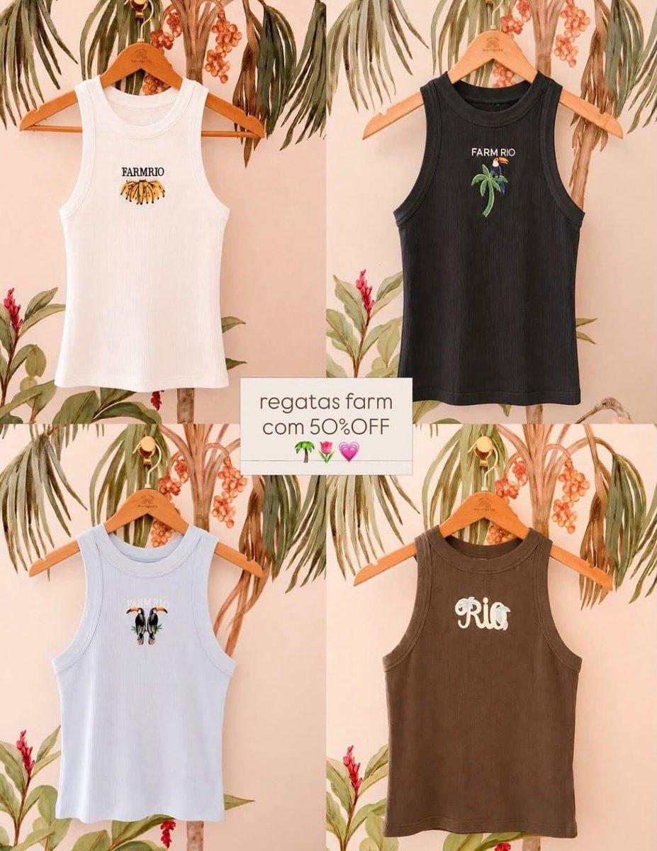 promotudonosso's tweet photo. Regatas precinhoo! 50%OFF🔥

https://t.co/NGotV5xzhi

 #CANxMAR #CopaNaCazéTV  #cupomfarm https://t.co/fS5VmgqJa9